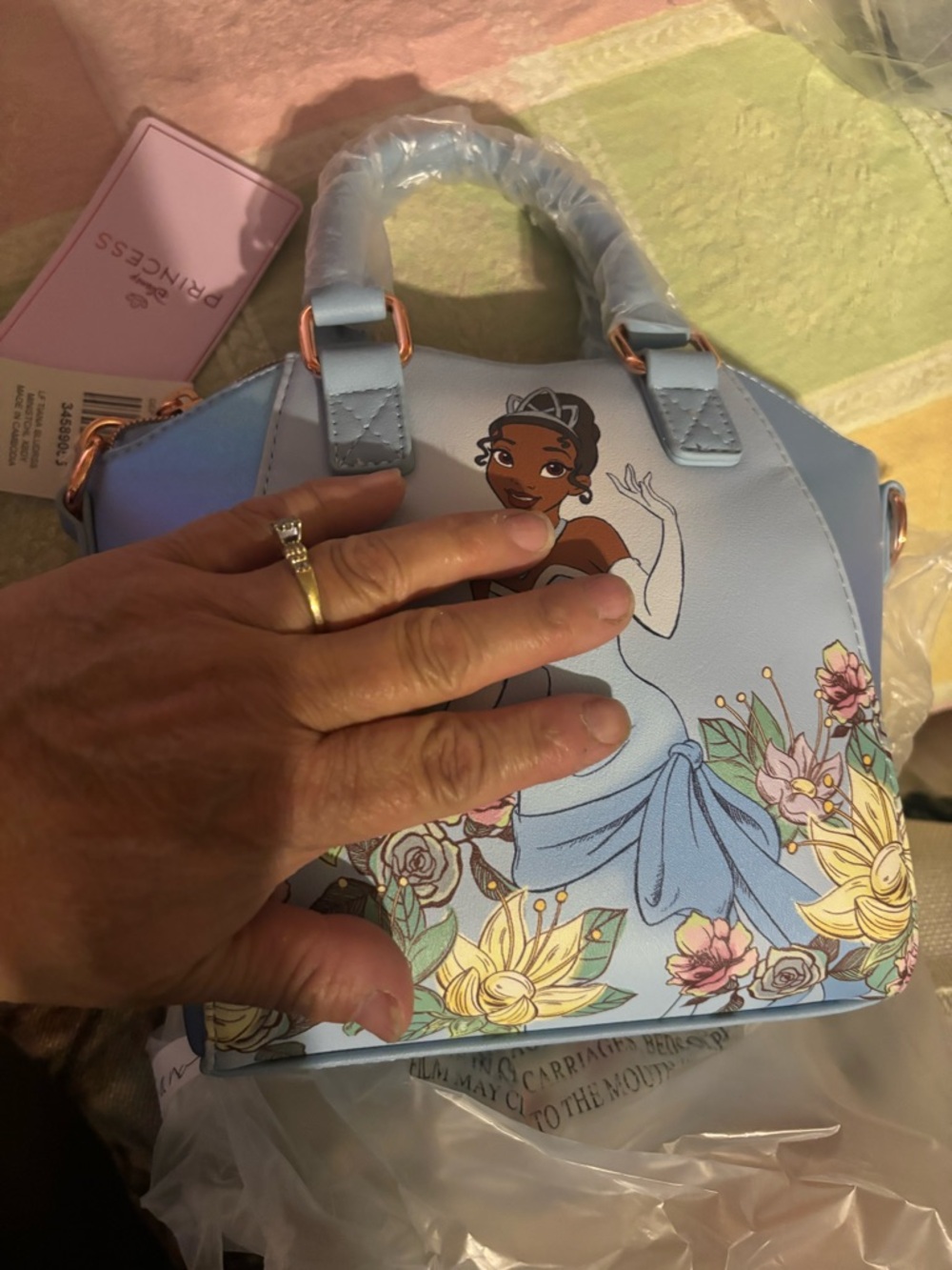 Loungefly Disney The Princess & the Frog Tiana Floral Mini Bag